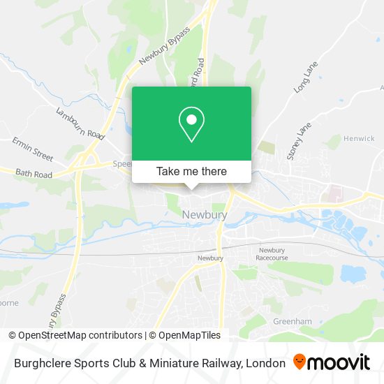 Burghclere Sports Club & Miniature Railway map
