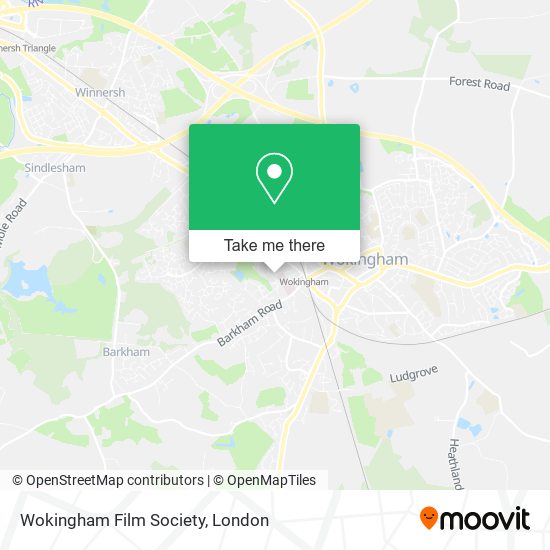 Wokingham Film Society map