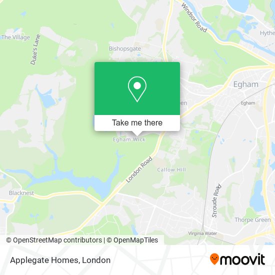 Applegate Homes map