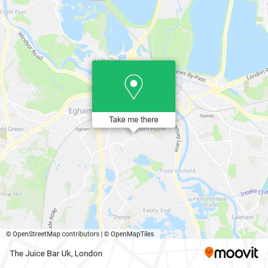 The Juice Bar Uk map