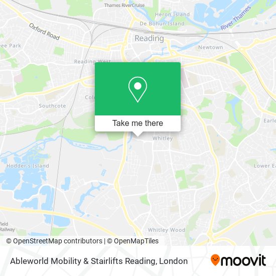 Ableworld Mobility & Stairlifts Reading map