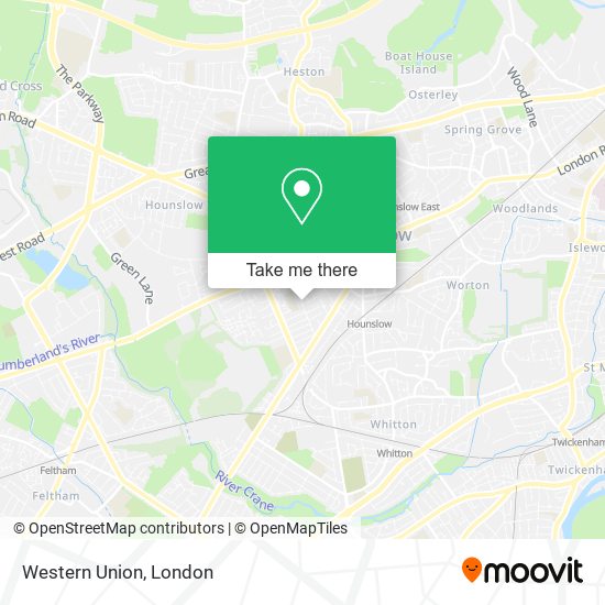 Western Union map