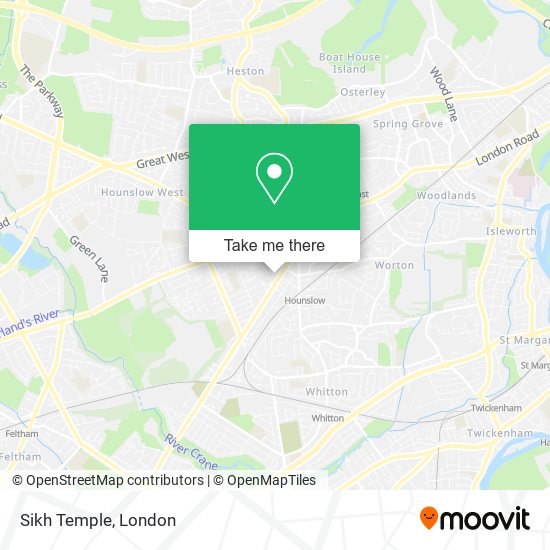 Sikh Temple map