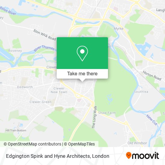 Edgington Spink and Hyne Architects map