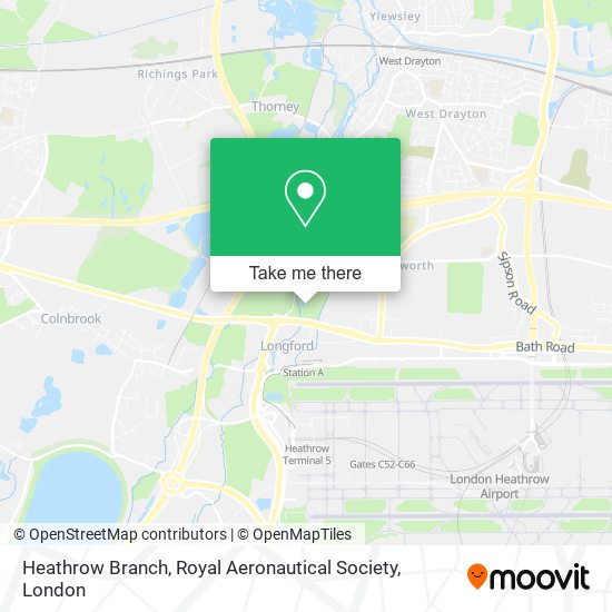 Heathrow Branch, Royal Aeronautical Society map
