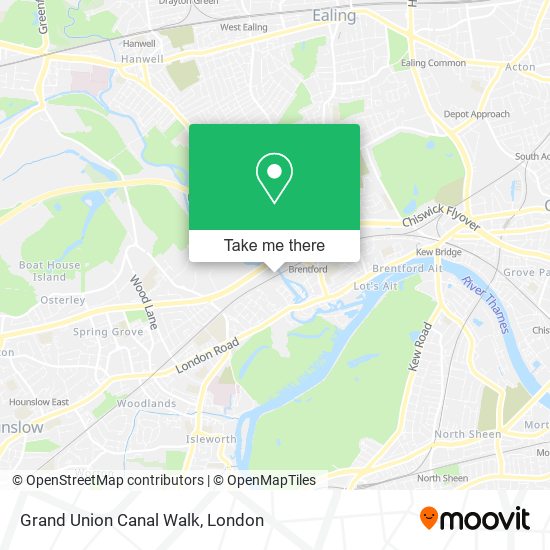 Grand Union Canal Walk map