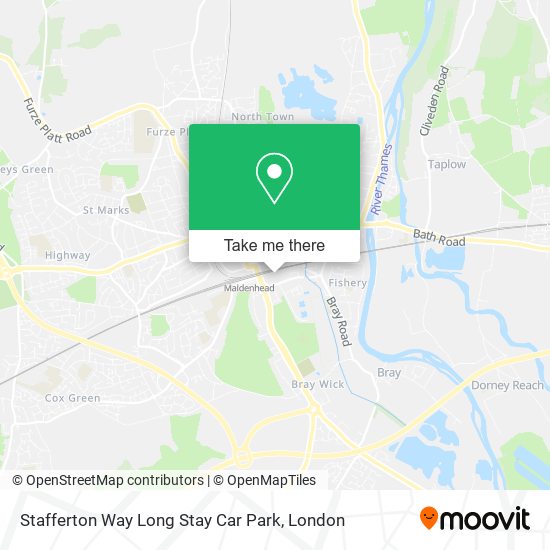 Stafferton Way Long Stay Car Park map