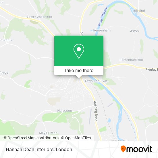 Hannah Dean Interiors map