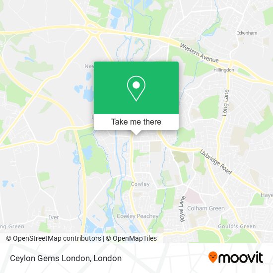 Ceylon Gems London map