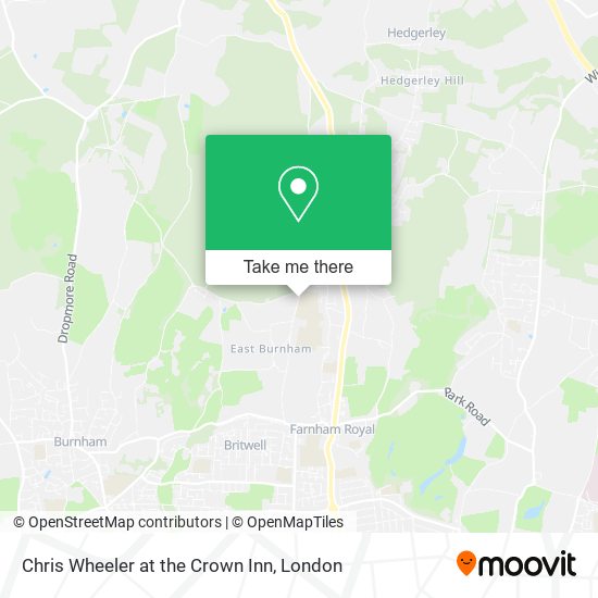 Chris Wheeler at the Crown Inn map