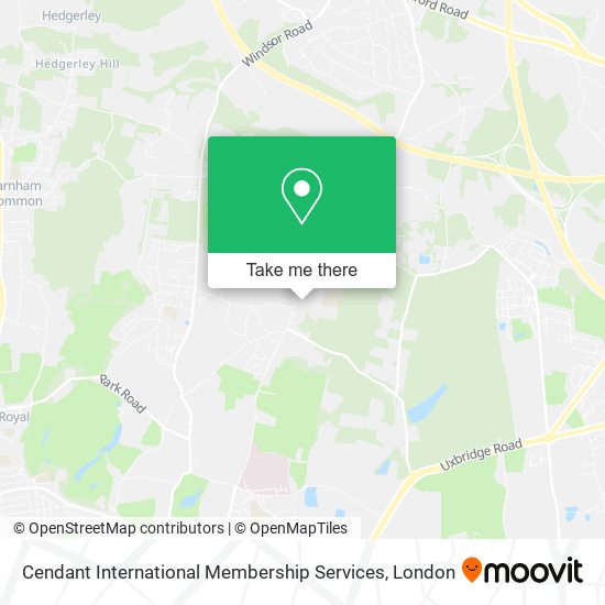 Cendant International Membership Services map