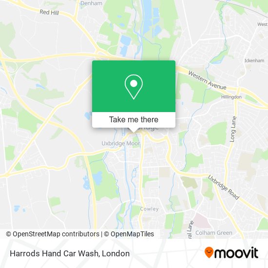 Harrods Hand Car Wash map