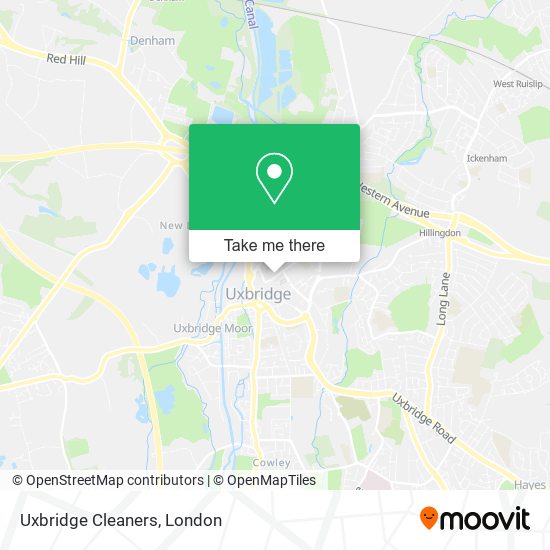 Uxbridge Cleaners map