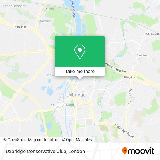 Uxbridge Conservative Club map