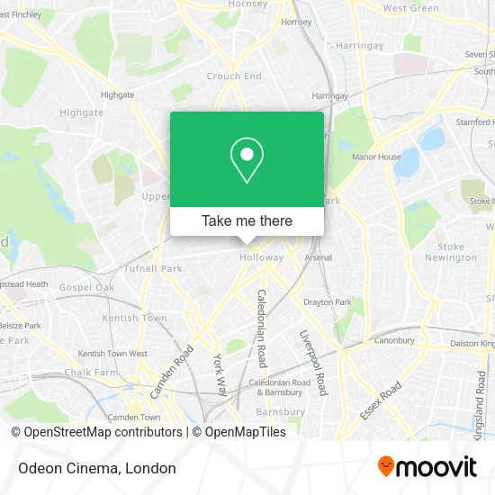 Odeon Cinema map