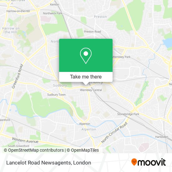Lancelot Road Newsagents map
