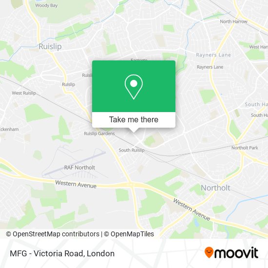 MFG - Victoria Road map