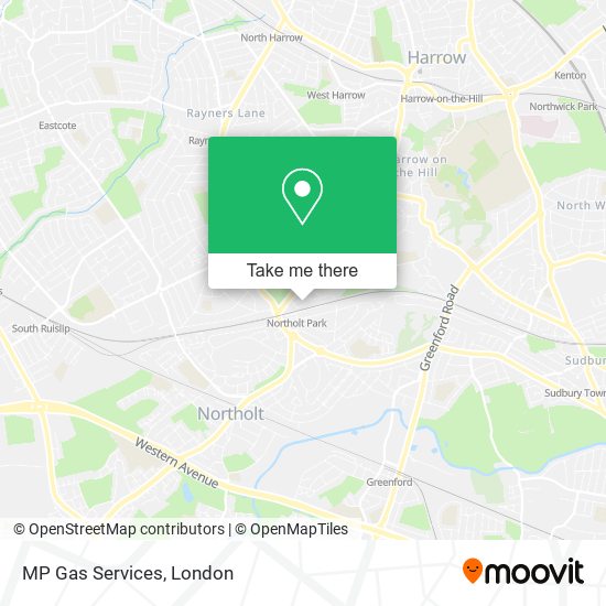 MP Gas Services map