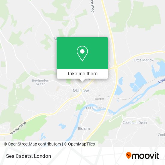 Sea Cadets map