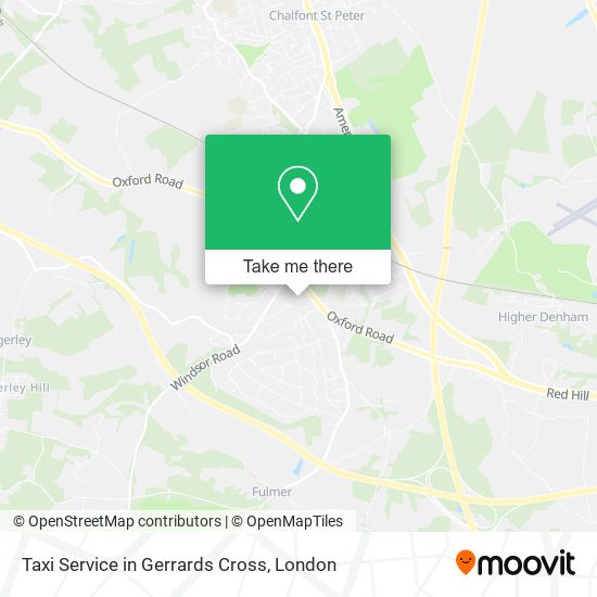 Taxi Service in Gerrards Cross map