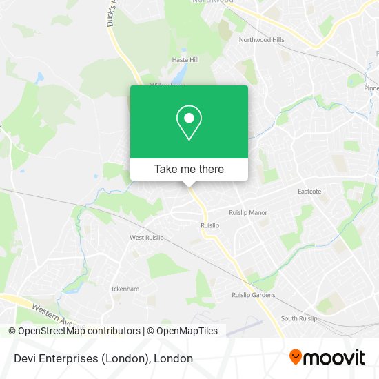 Devi Enterprises (London) map