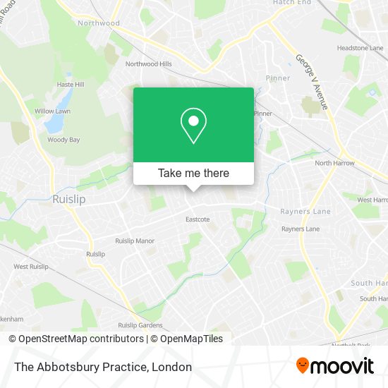 The Abbotsbury Practice map