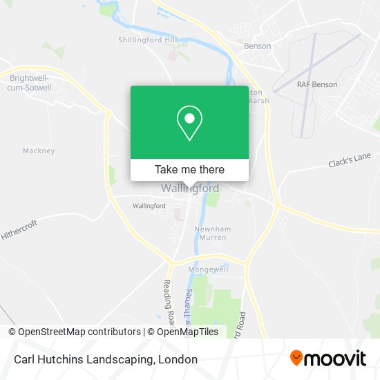 Carl Hutchins Landscaping map