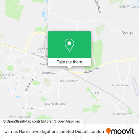 James Harris Investigations Limited Didcot map