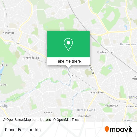 Pinner Fair map