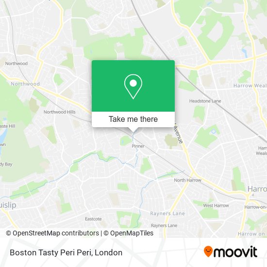 Boston Tasty Peri Peri map