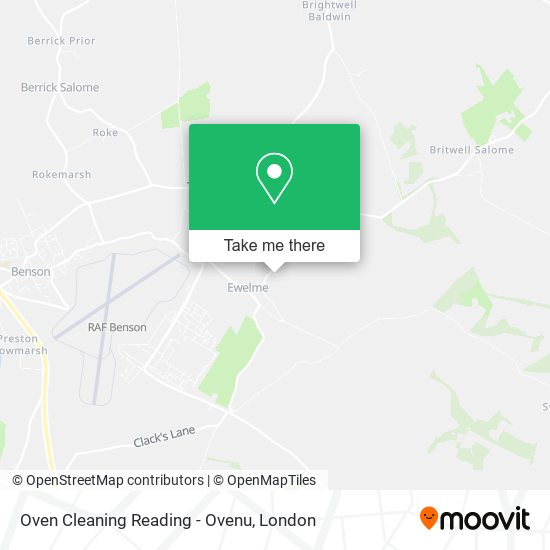 Oven Cleaning Reading - Ovenu map