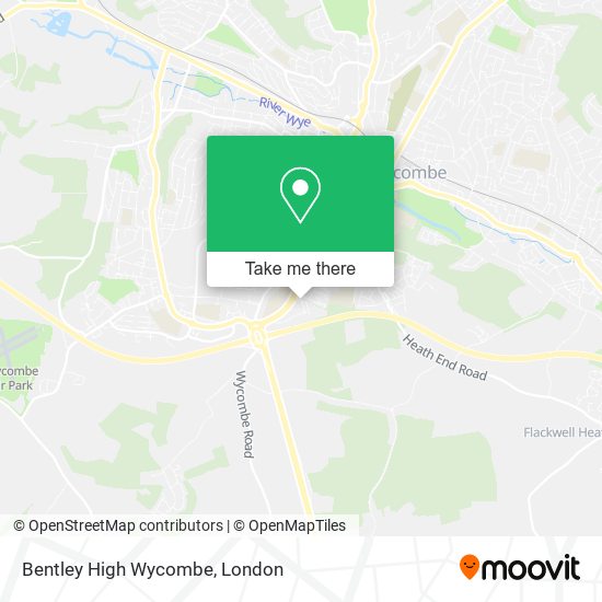 Bentley High Wycombe map