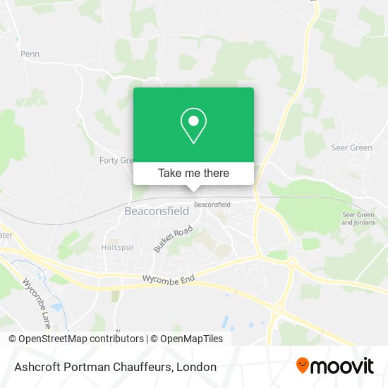 Ashcroft Portman Chauffeurs map