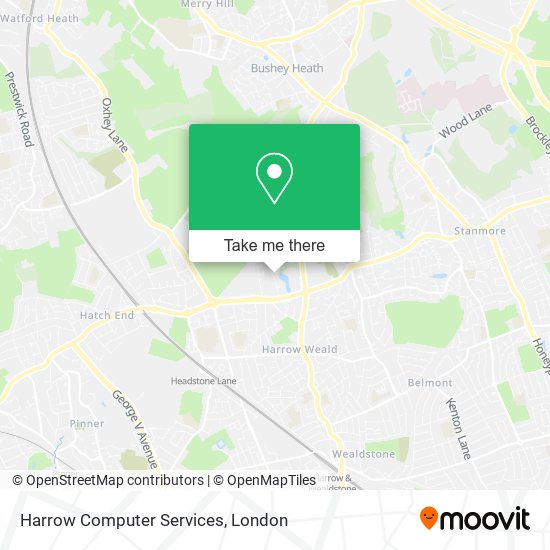 Harrow Computer Services map