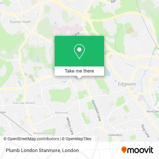 Plumb London Stanmore map