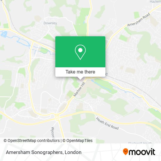 Amersham Sonographers map