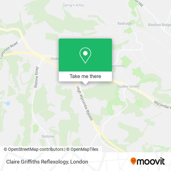 Claire Griffiths Reflexology map