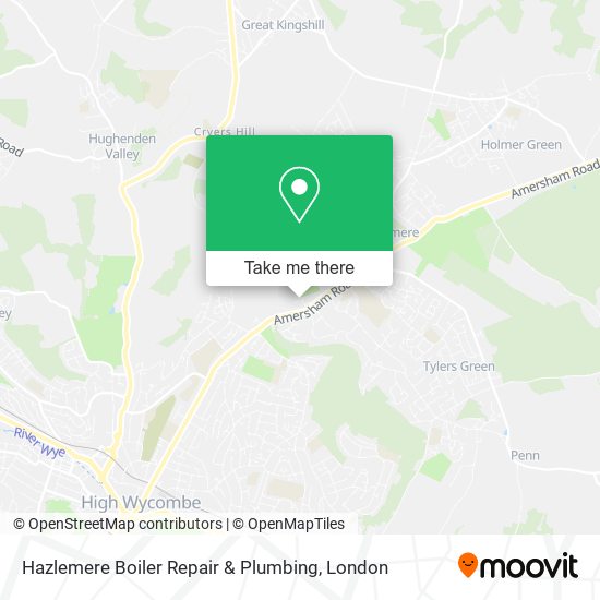 Hazlemere Boiler Repair & Plumbing map