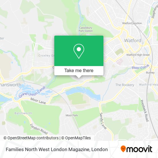 Families North West London Magazine map