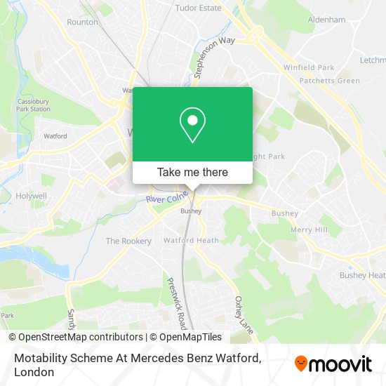 Motability Scheme At Mercedes Benz Watford map