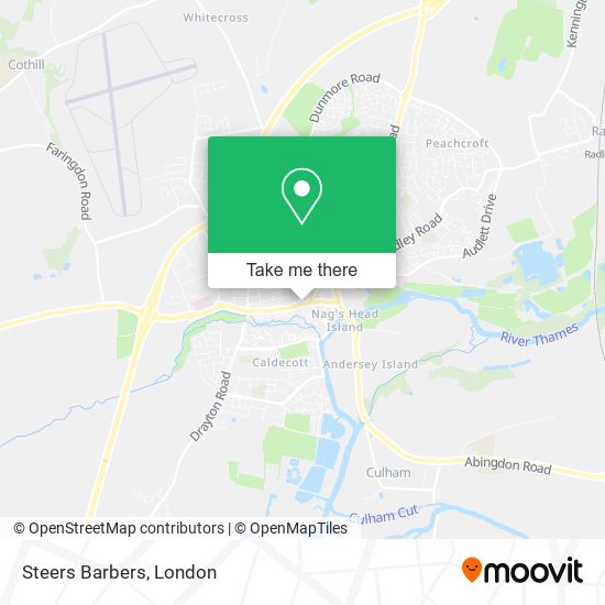 Steers Barbers map