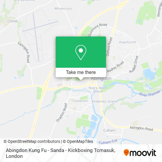 Abingdon Kung Fu - Sanda - Kickboxing Tcmasuk map