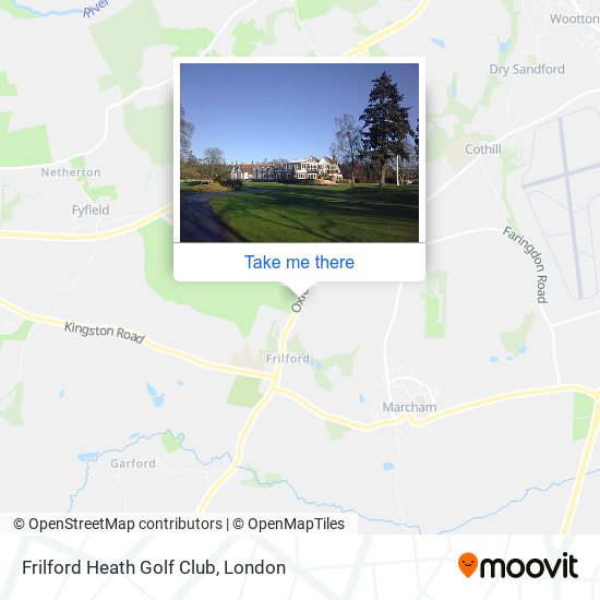 Frilford Heath Golf Club map