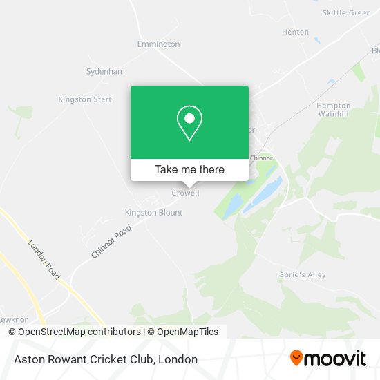 Aston Rowant Cricket Club map