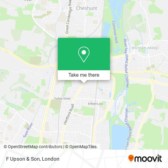 F Upson & Son map
