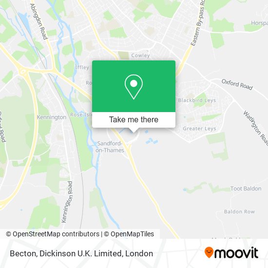 Becton, Dickinson U.K. Limited map