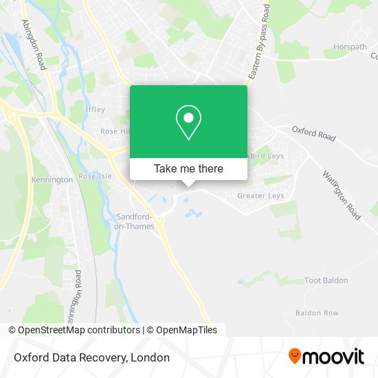 Oxford Data Recovery map