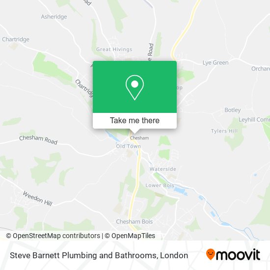Steve Barnett Plumbing and Bathrooms map