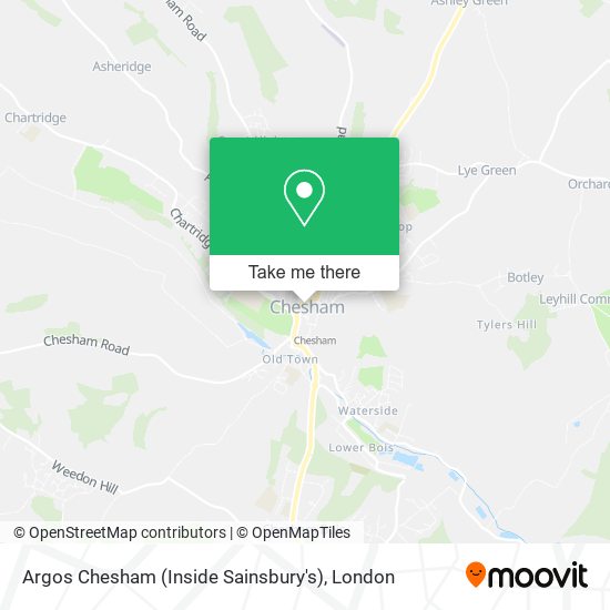 Argos Chesham (Inside Sainsbury's) map