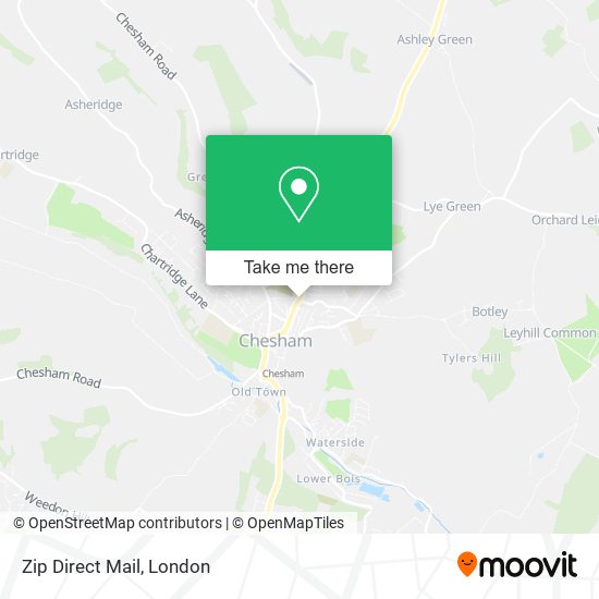 Zip Direct Mail map